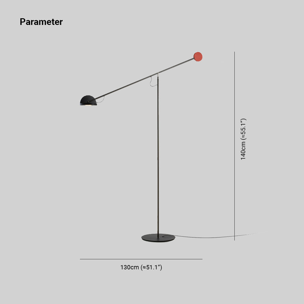 Avi Industrial Floor Lamp Dimensions