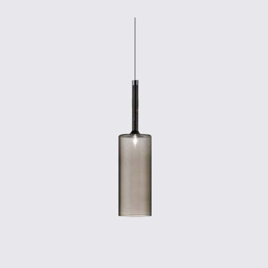 Hailie pendant light in gray glass