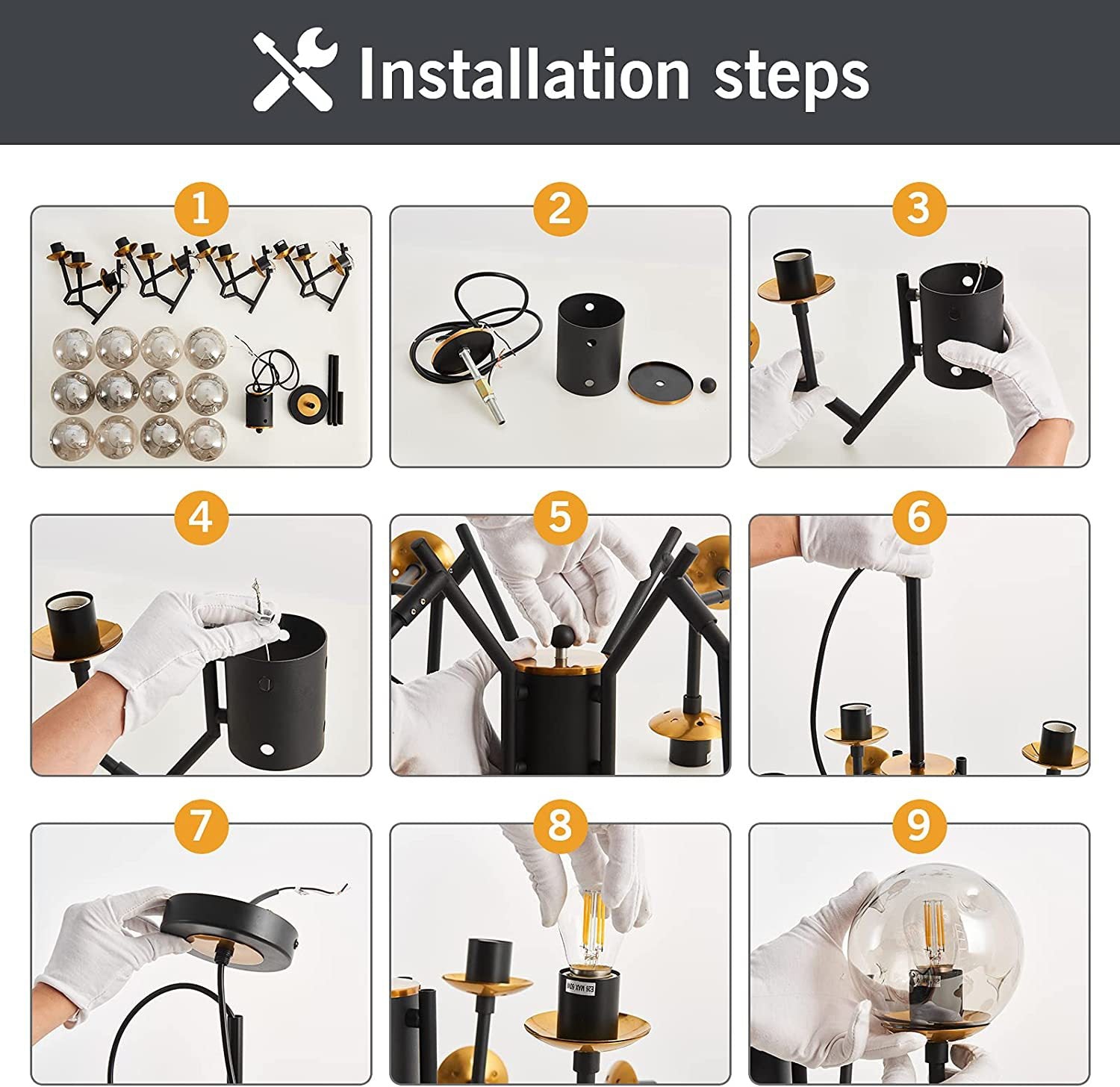Valentina Pendant Light Installation Steps