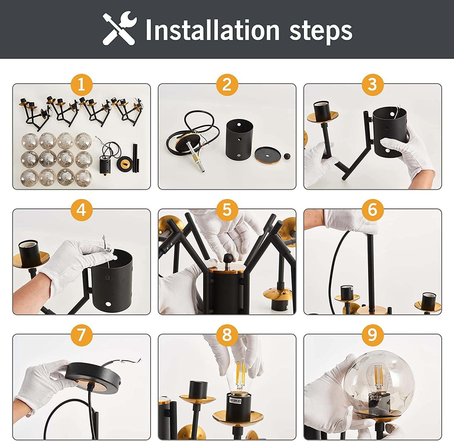 Valentina Pendant Light Installation Steps