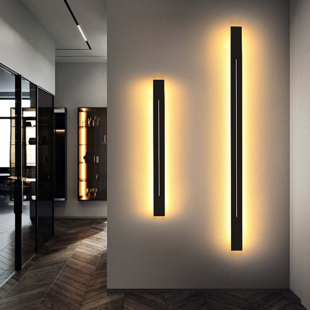 Modern Simple Indoor LED Wall Lamp Black Gold Metal Bedroom | Las Sola