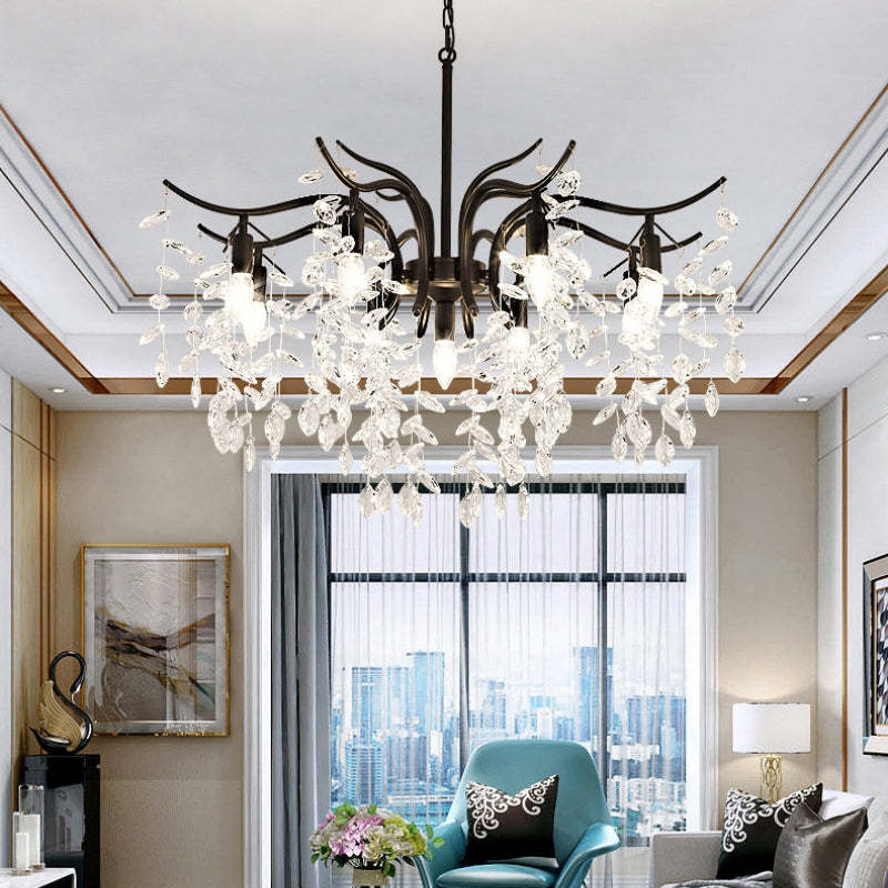 Marilyn Crystal Chandelier in Living Room