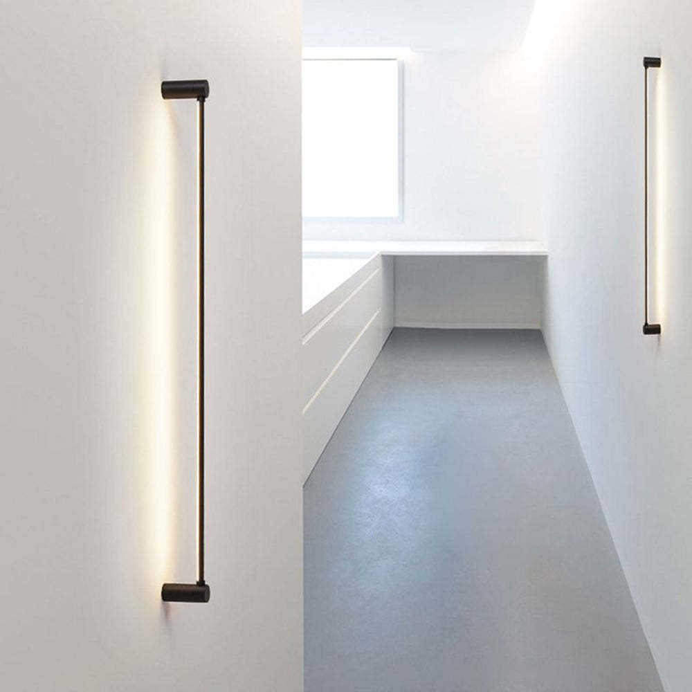 Hallway with Edge minimalist flush mount ceiling lights
