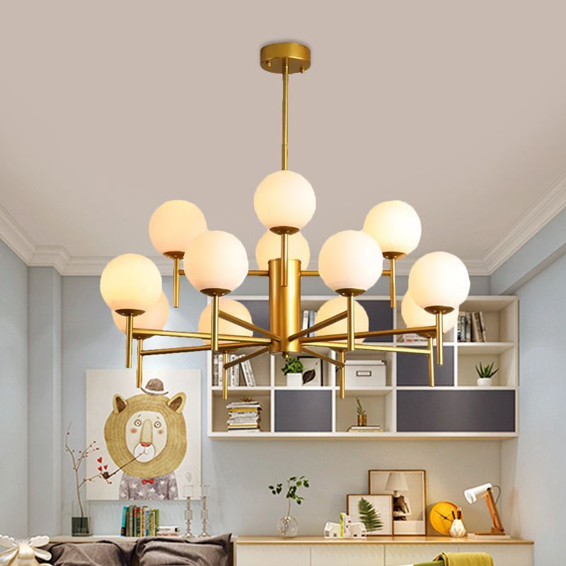 Valentina Gold Chandelier in Living Room