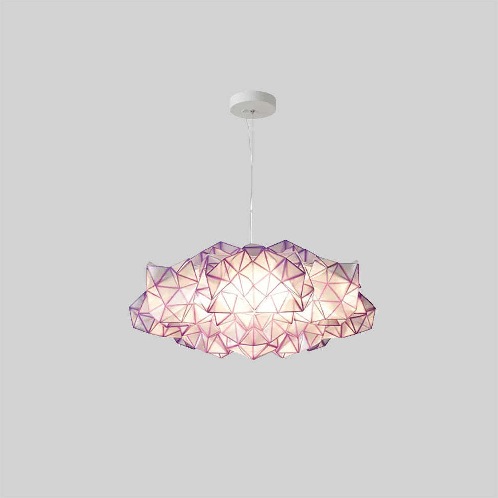 Bella Acrylic Pendant Light, Diamond Cloud Shape
