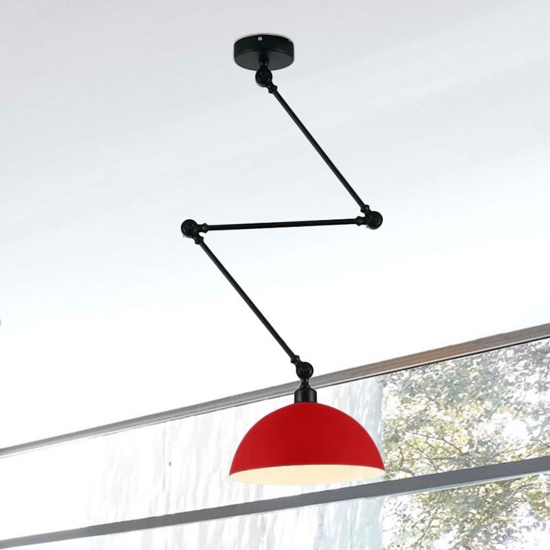 Red Minori Pendant Light with Adjustable Arm