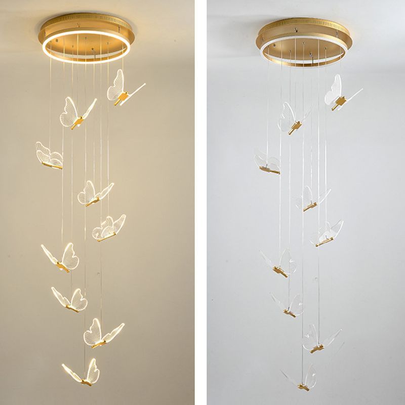 Olivia Butterfly Pendant Light, Luxury Lighting Fixture
