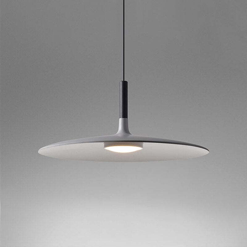 Modern plate shaped pendant light