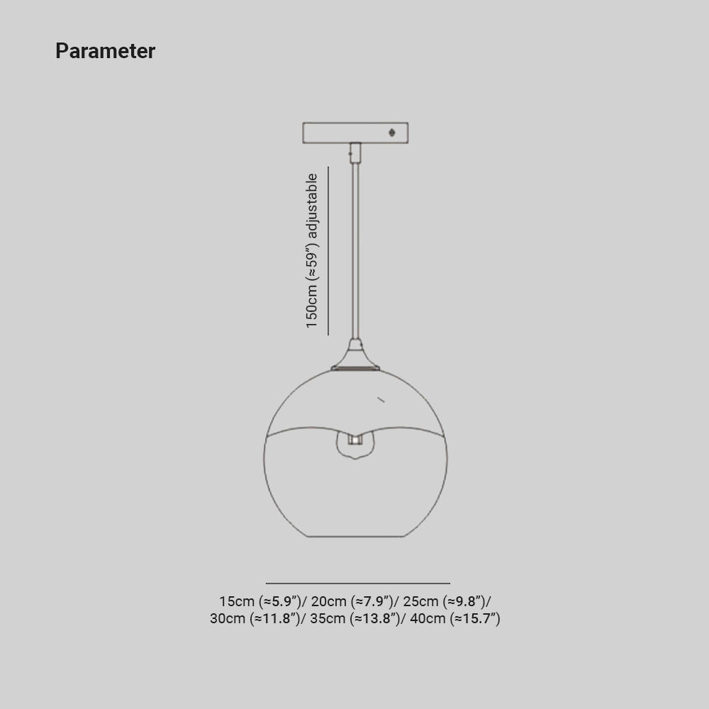 Levy Pendant Light dimensions