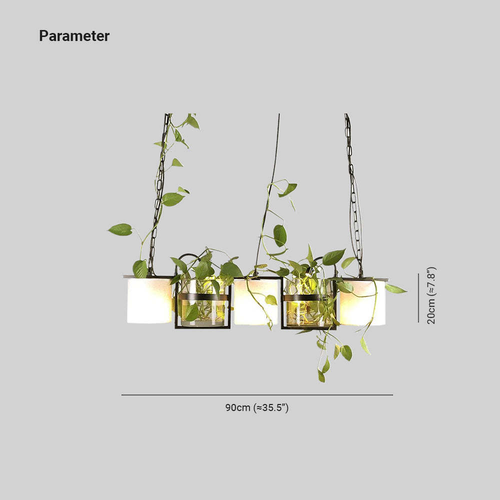 Nest greenery glass pendant light dimensions