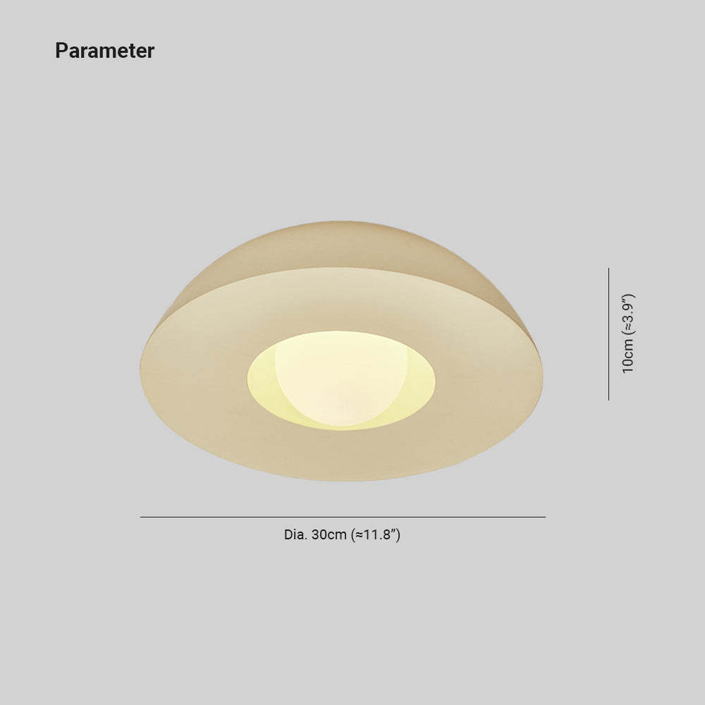 Modern Indoor Wall Lamp Dimensions - 30cm diameter, 10cm high