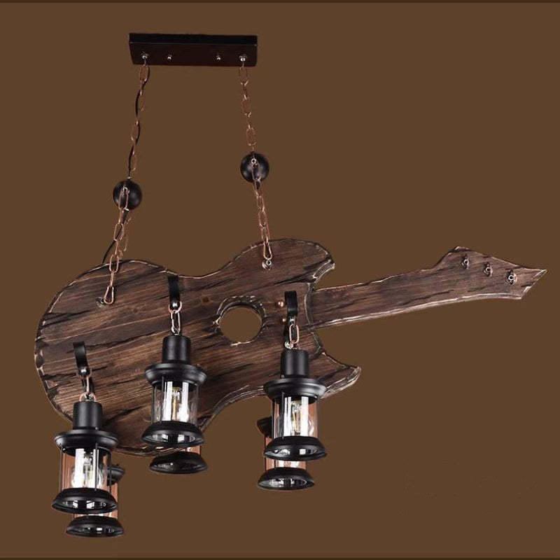 Austin Guitar Pendant Light, Farmhouse Lantern Shades