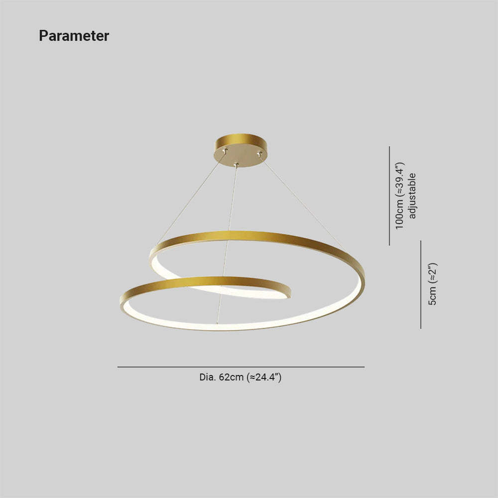 Arisha brass pendant light dimensions, minimalist design.