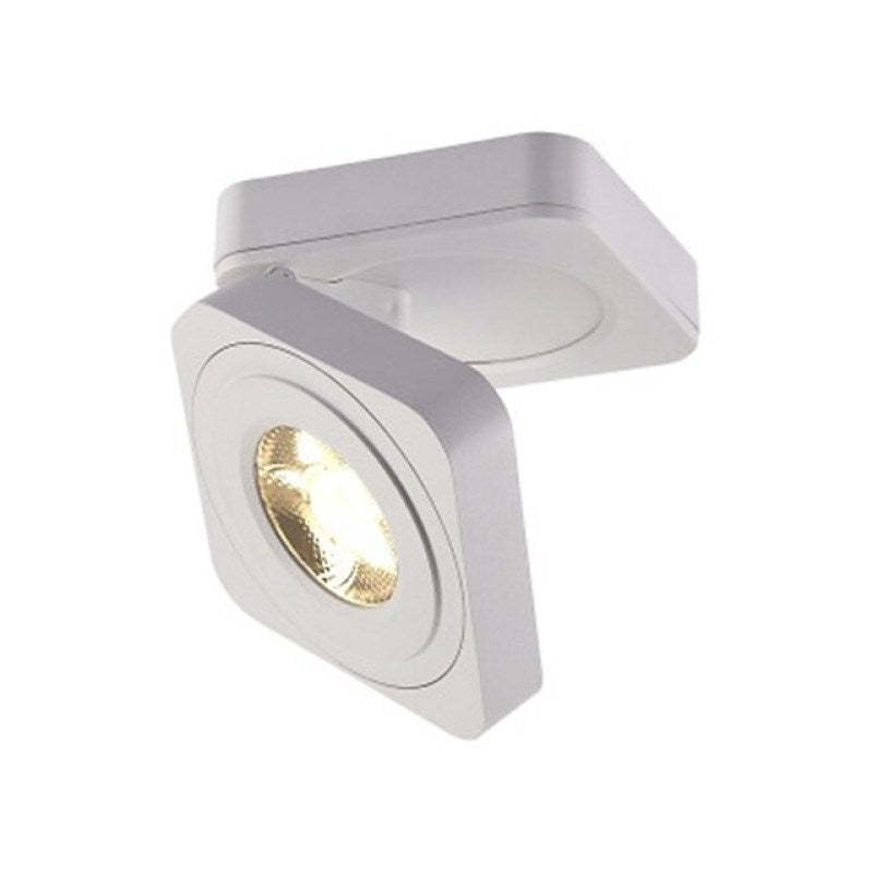 White Novak LED Flush Mount Spotlight