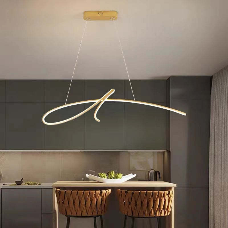 Modern Louise metal pendant light in kitchen