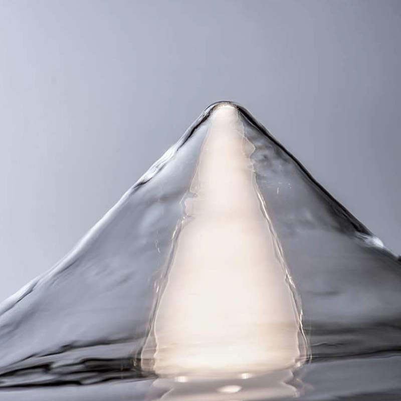 Herbert Modern Mountain Glass Pendant Light Detail, Lassola Lighting