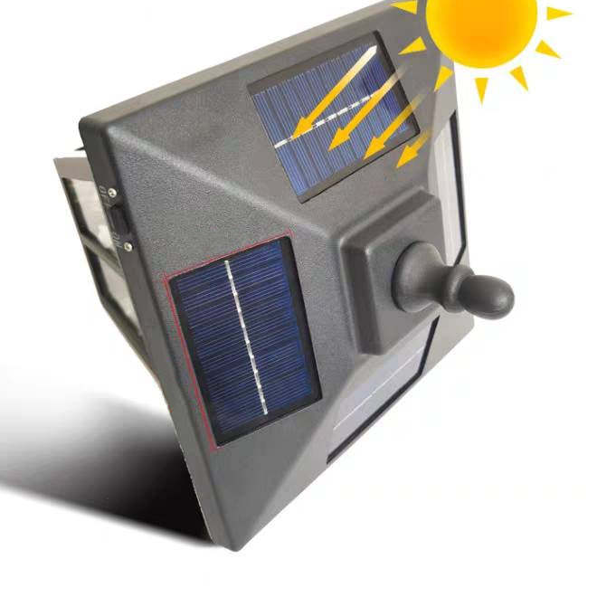 Pena Solar Bollard Light with solar panel
