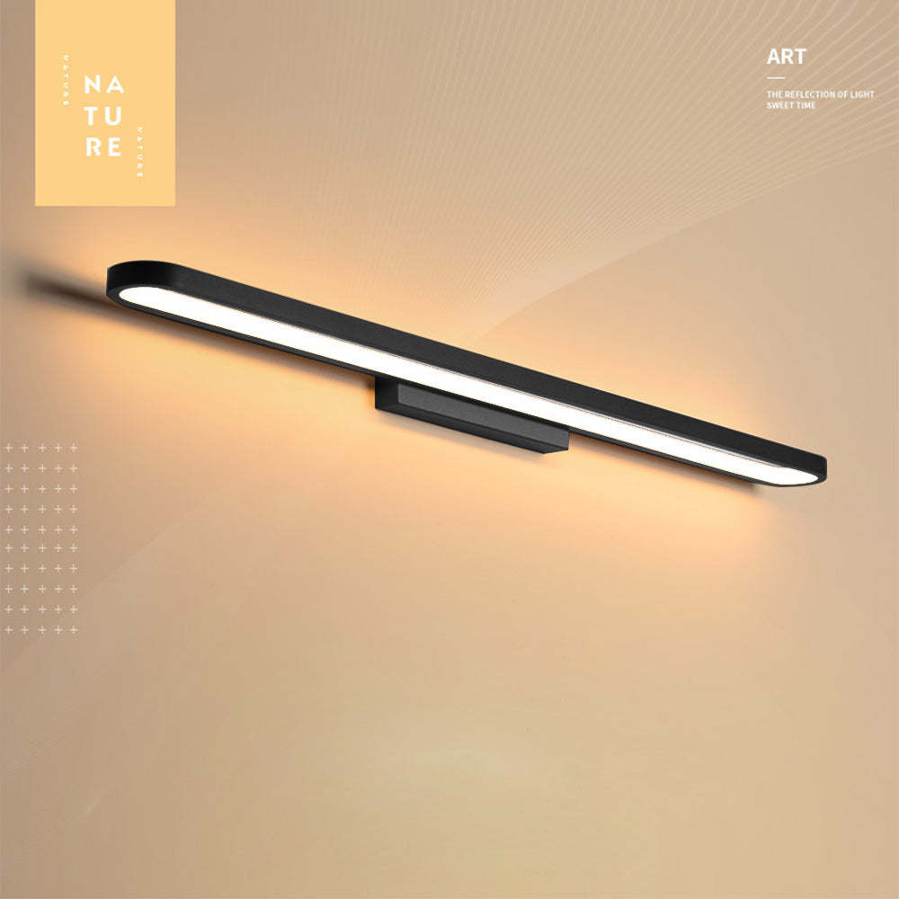 Leigh Modern Metal Wall Lamp in black finish
