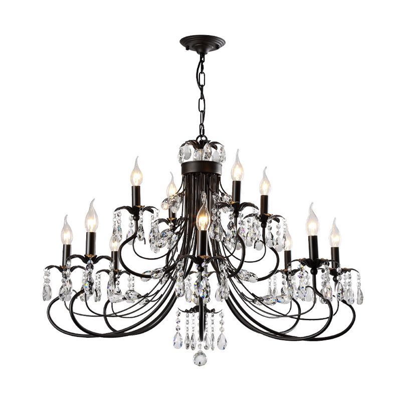 Silva Luxury Tiered Candle Chandelier