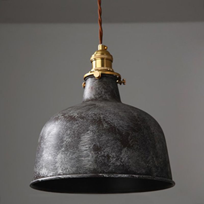 Alessio aged rusty pendant light. Alessio Aged Rusty Vintage Rustic Finish Pendant Light, 3 Style