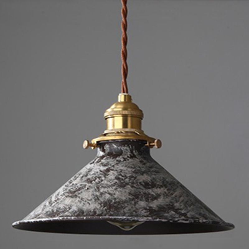 Alessio Aged Rusty Vintage Rustic Finish Pendant Light | Las Sola