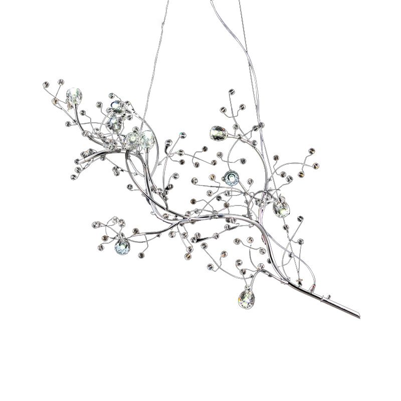 Olivia Art Deco Crystal Branch Pendant Light