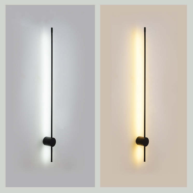Edge Modern LED Wall Lamp - Light Color Comparison