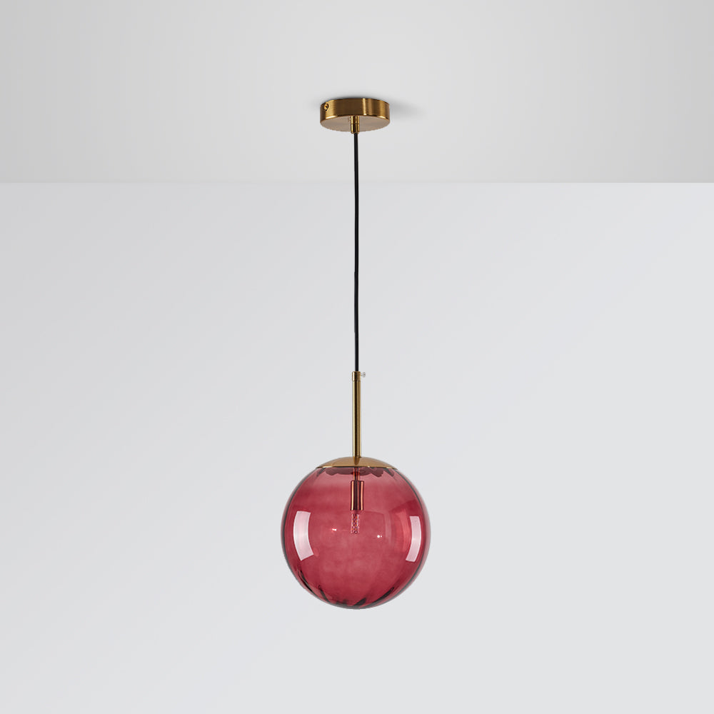 Red Bubble Glass Pendant Light | Las Sola Lighting