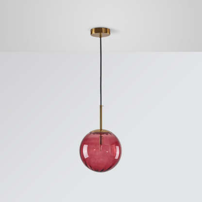 Red Bubble Glass Pendant Light | Las Sola Lighting