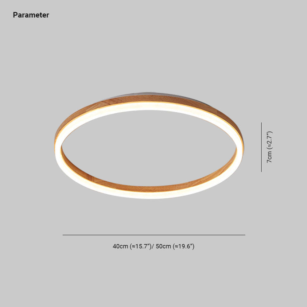 Ozawa wood LED ceiling light dimensions