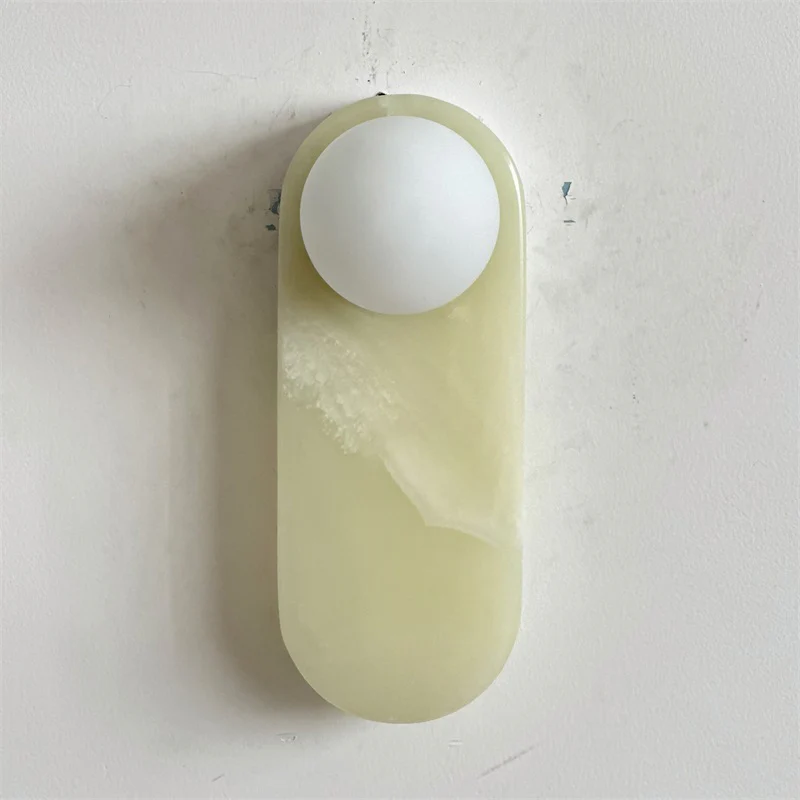 Jade Marble Minimalism Wall Lamp