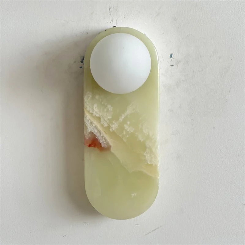 Jade Marble Minimalism Wall Lamp
