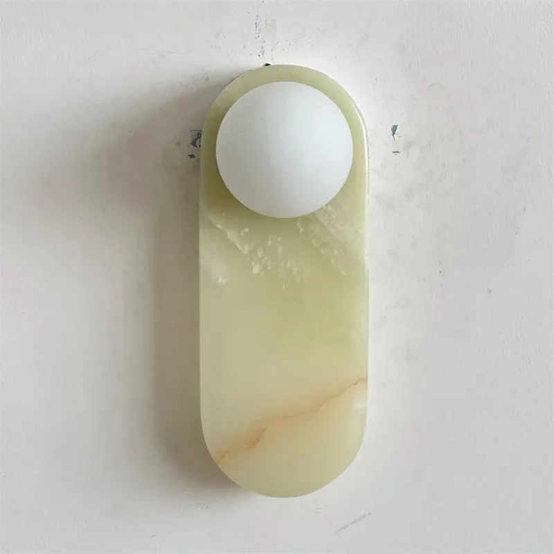 Jade Marble Minimalism Wall Lamp
