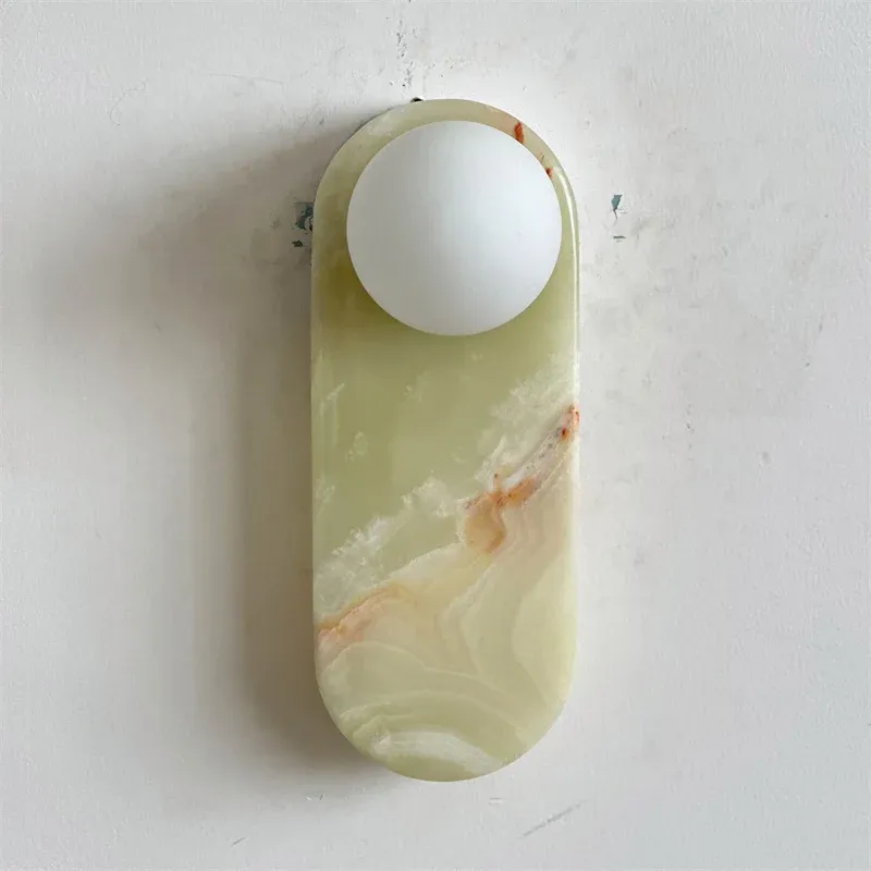 Jade Marble Minimalism Wall Lamp