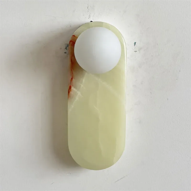Jade Marble Minimalism Wall Lamp