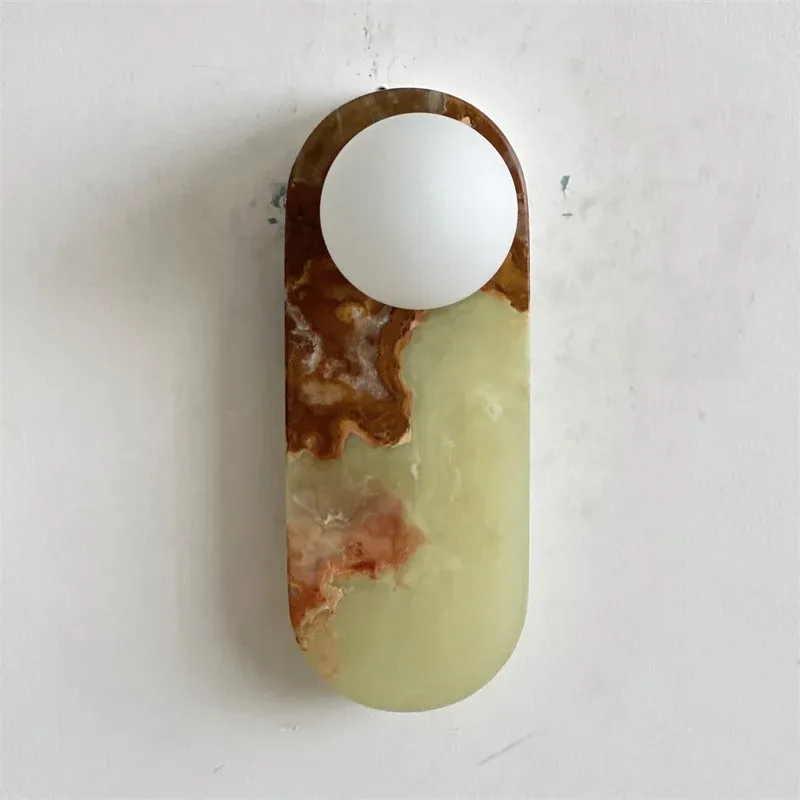 Jade Marble Minimalism Wall Lamp