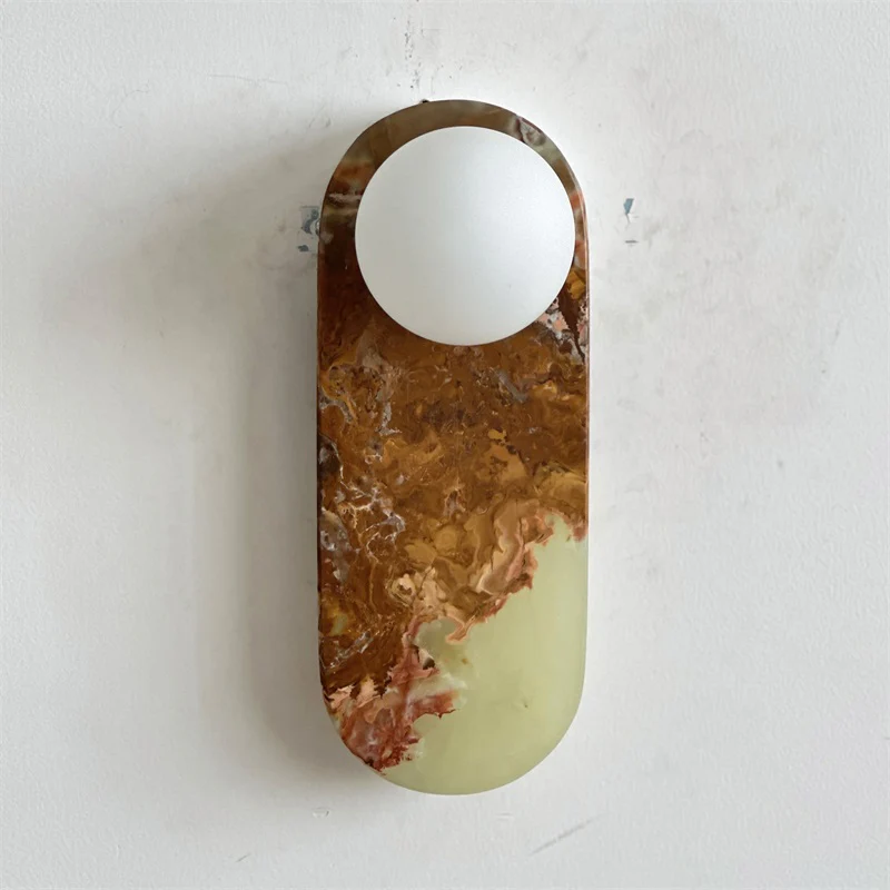 Jade Marble Minimalism Wall Lamp