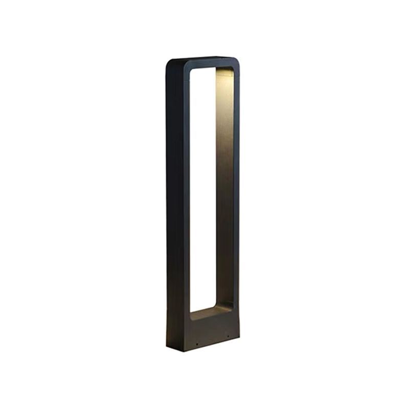 Pena Outdoor Bollard Light, Modern black outdoor light