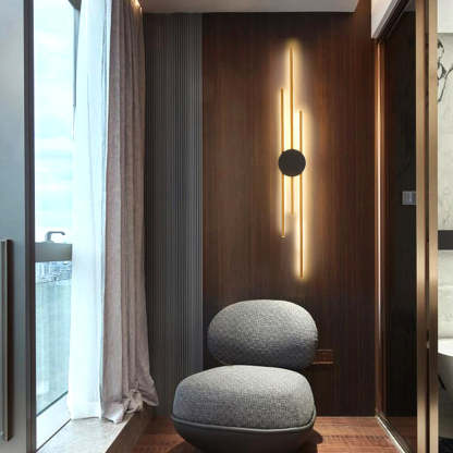 Alana Modern Linear Wall Lamp in Living Room, Las Sola