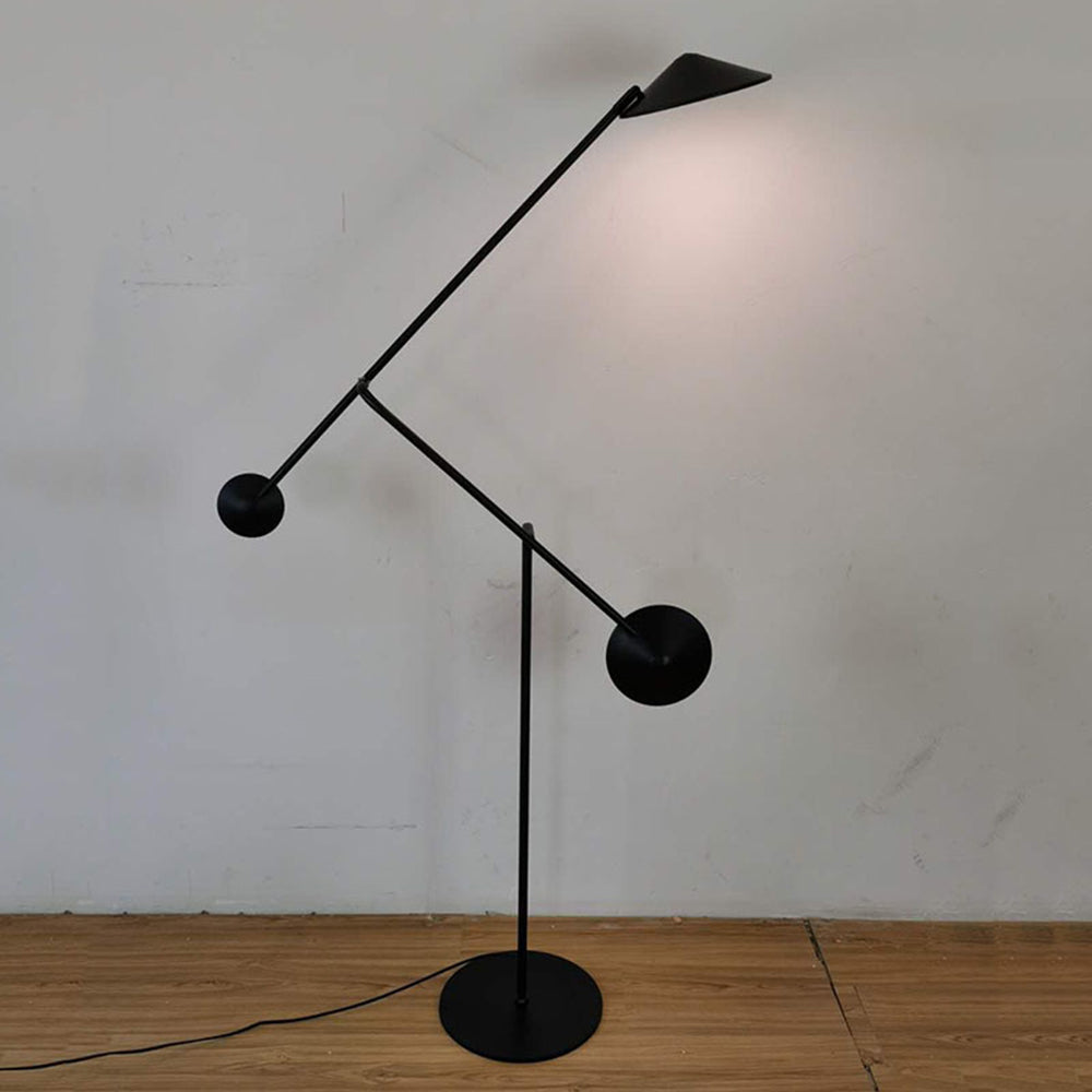 Las Sola Avi floor lamp, avant-garde metal lighting.