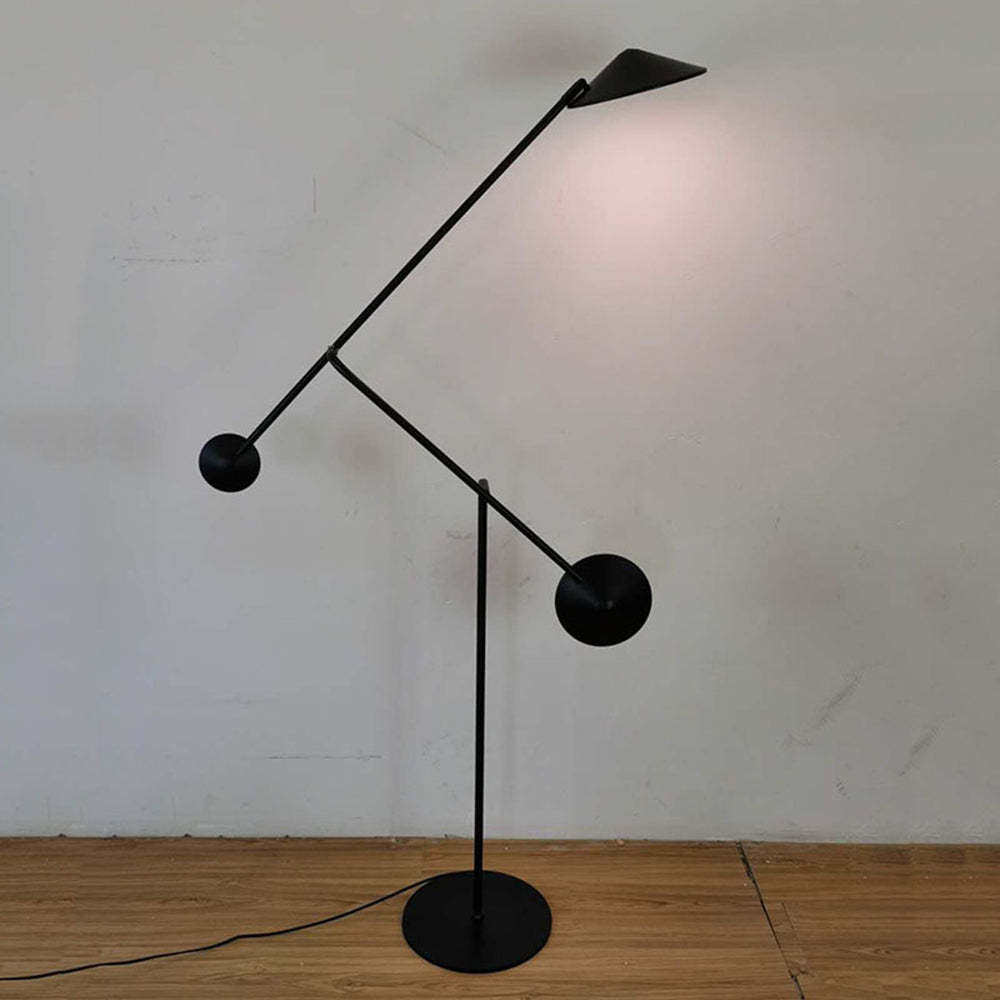 Las Sola Avi floor lamp, avant-garde metal lighting.