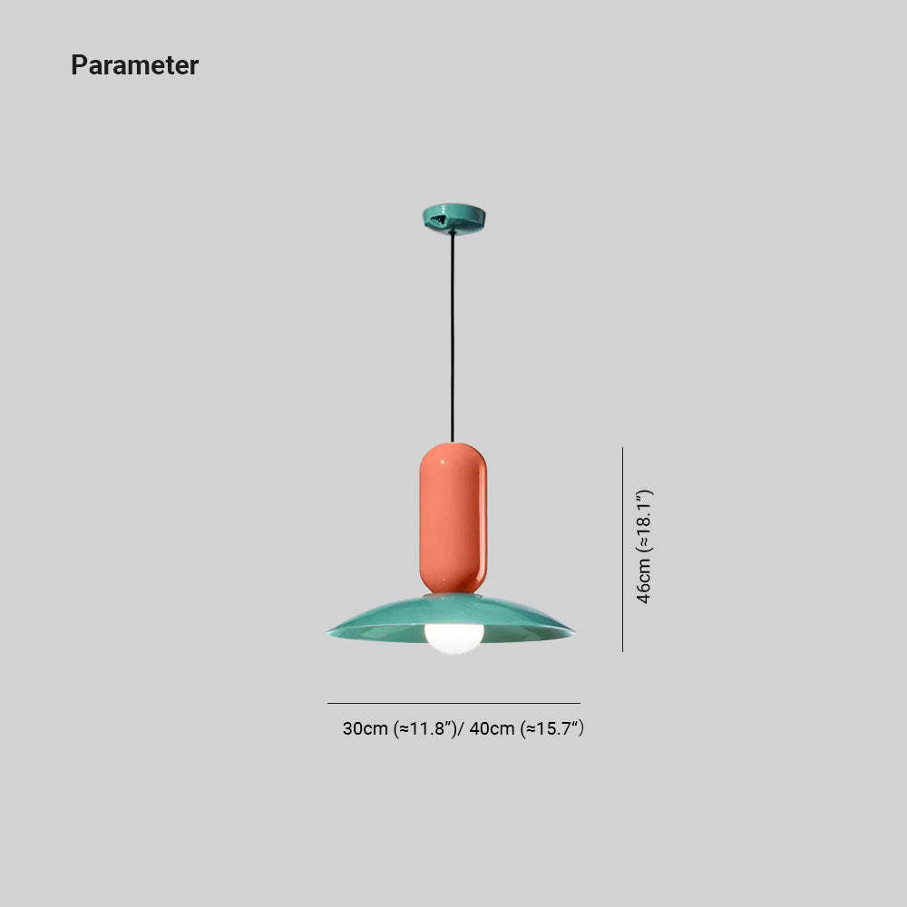 Morandi Nordic Colorful Pendant Light - dimensions and parameters