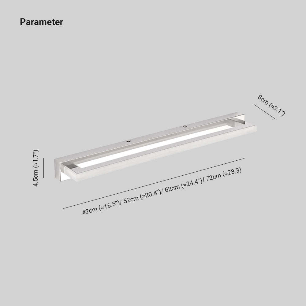 Leigh Rectangular LED wall light dimensions