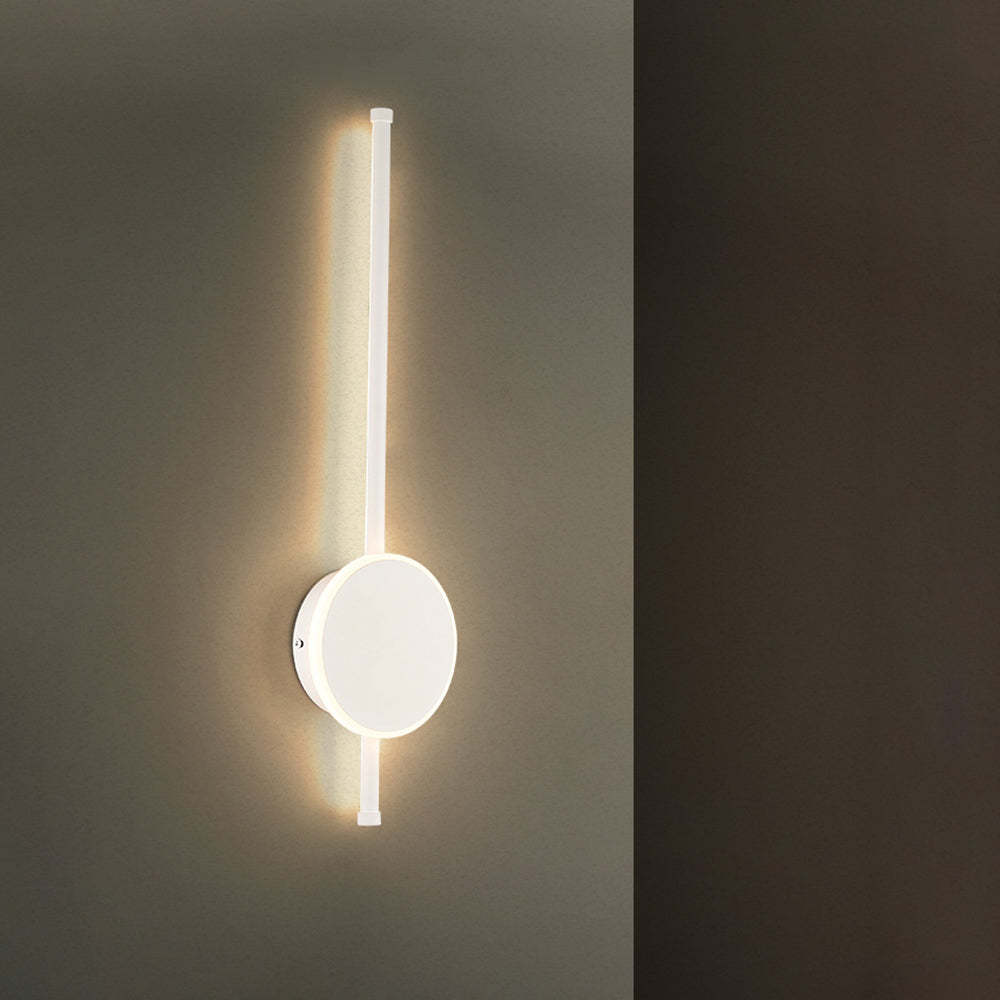 Modern Round Linear Metal Wall Lamp - Edge Design
