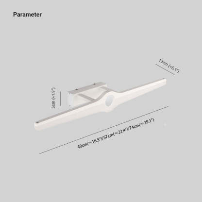 Leigh Wall Lamp dimensions - metal acrylic lighting fixture