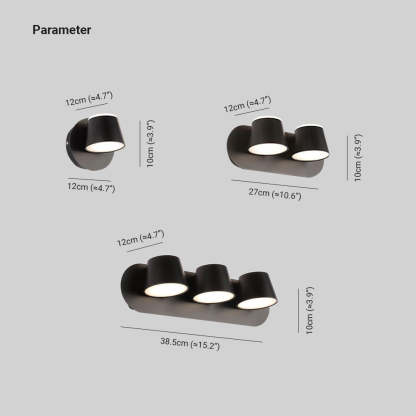 Cooley Modern Wall Lamp dimensions, metal and acrylic wall lamp