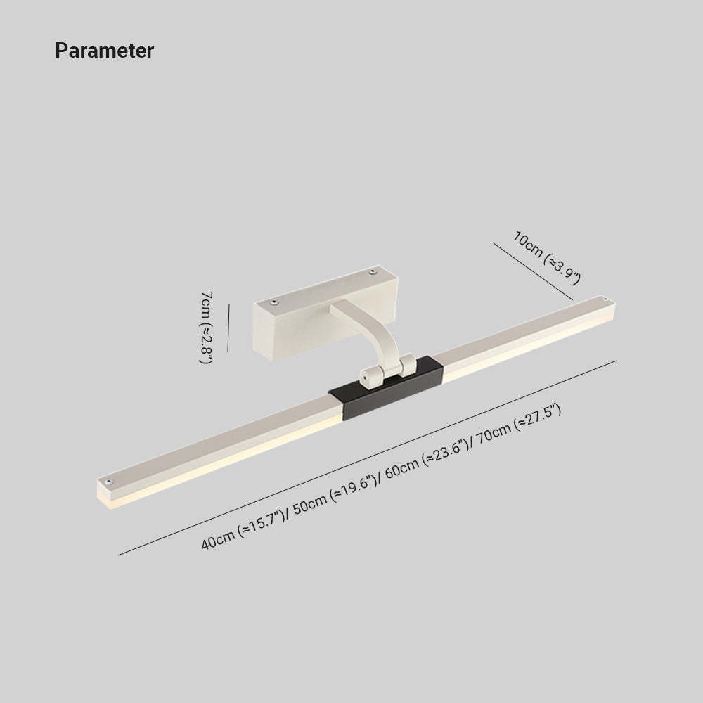 Edge Modern Vanity Wall Lamp - Dimensions