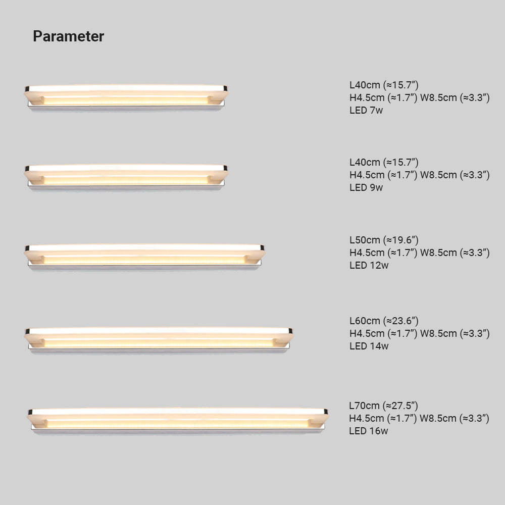 Leigh Nordic wall lamp sizes: 40cm to 70cm lengths