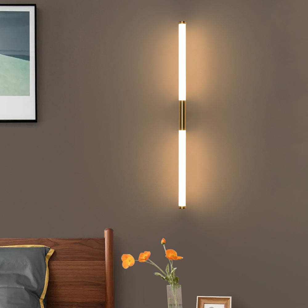 Leigh Modern Linear Copper Mirror Front Wall Lamp