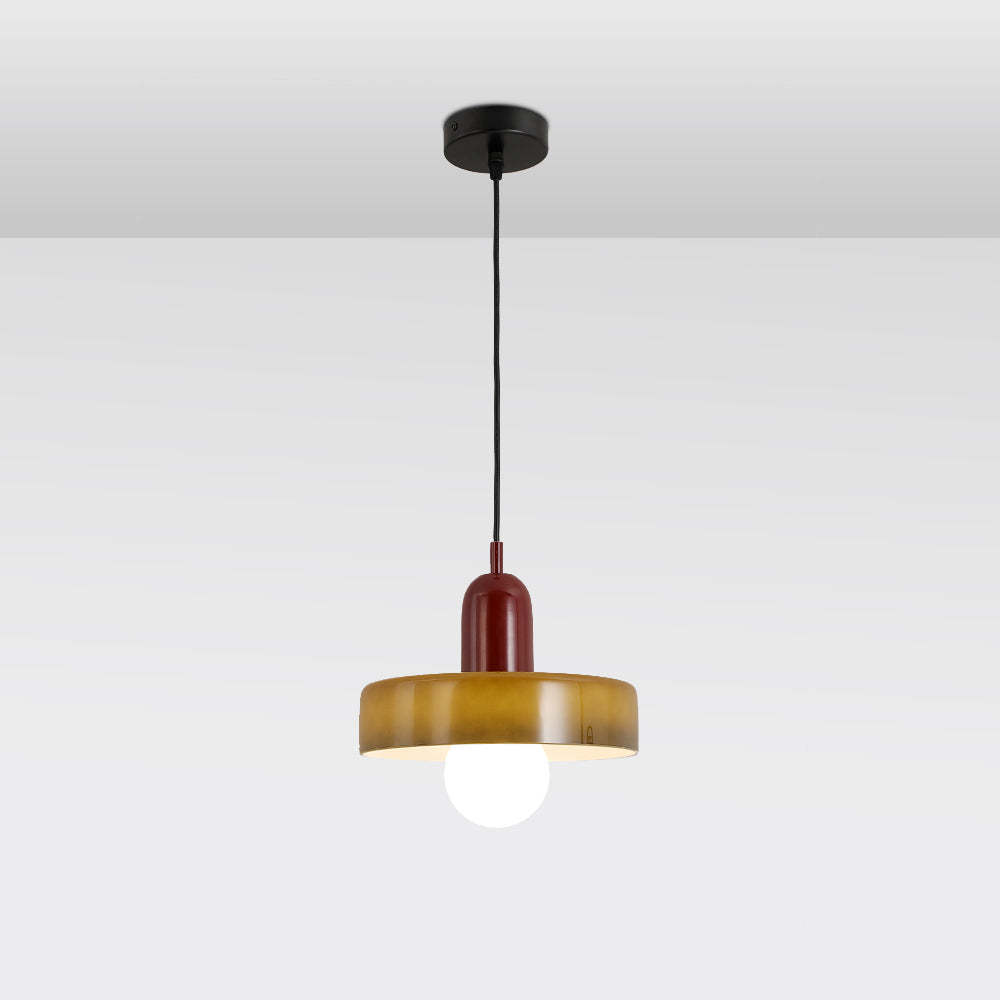 Yellow Morandi Glass LED Pendant Light | Las Sola Lighting